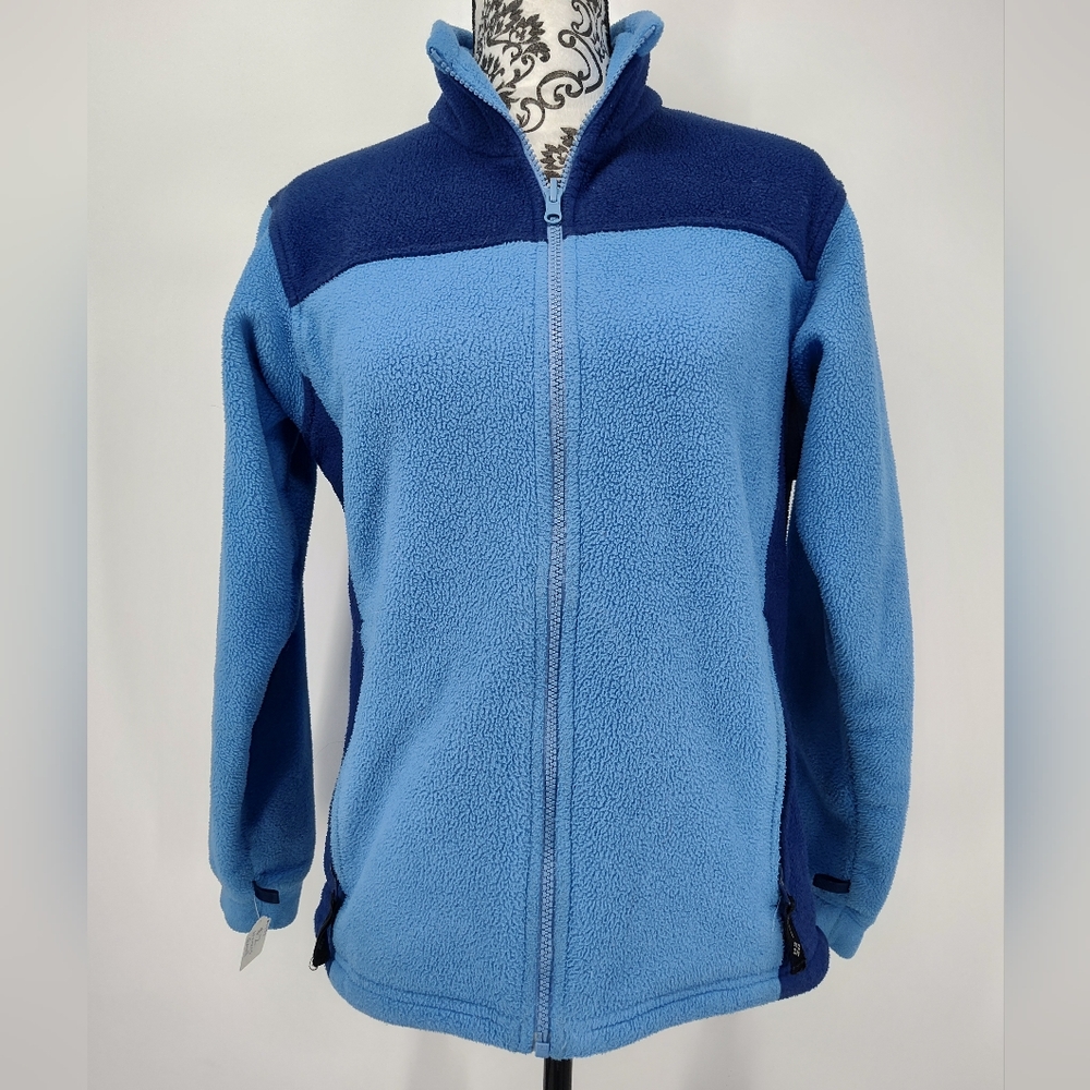 Columbia Core Interchange Women's Blue Fleece Jacket Size Small